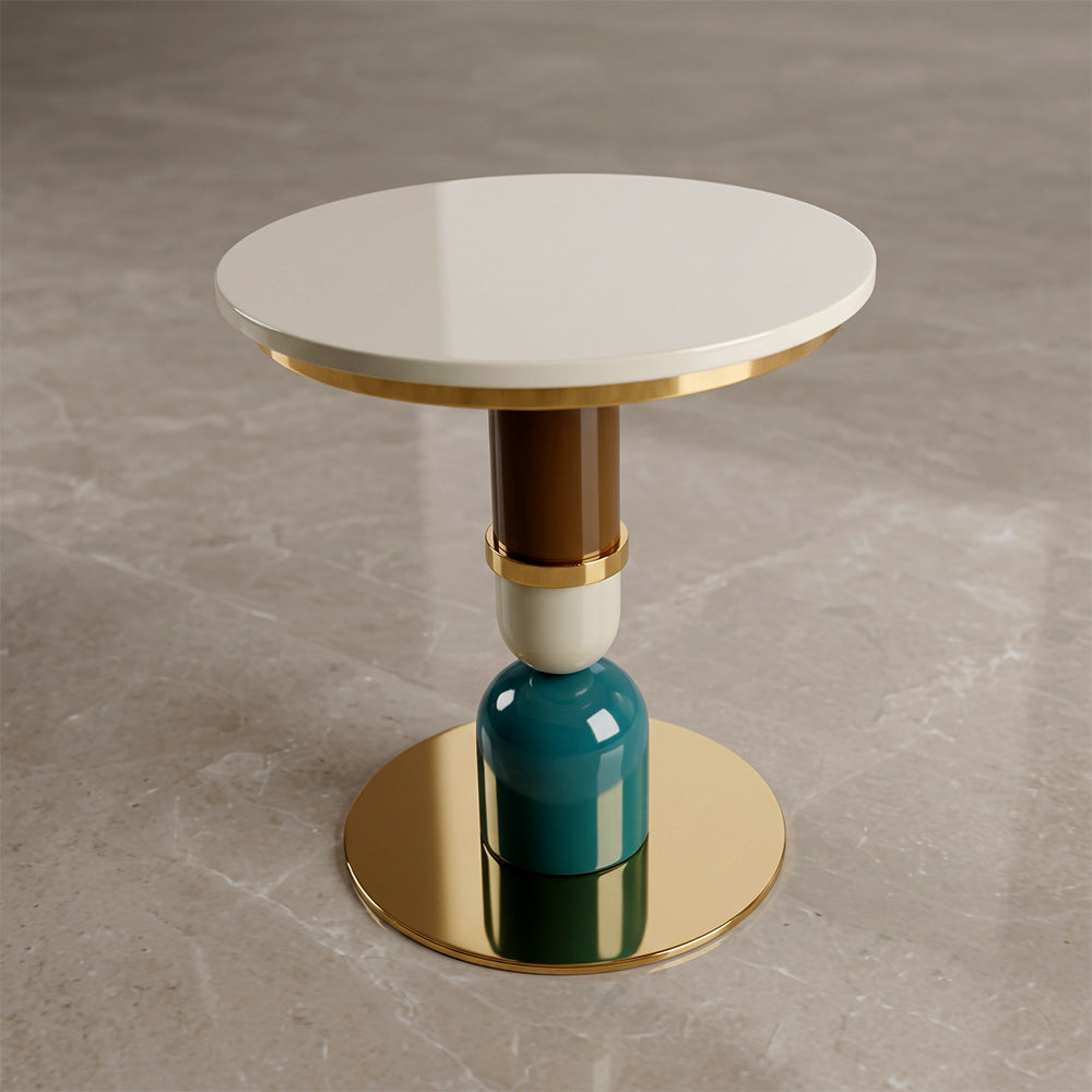 Postmodern Totem Sculptural Side / Accent Table