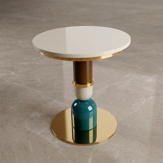 Postmodern Totem Sculptural Side / Accent Table