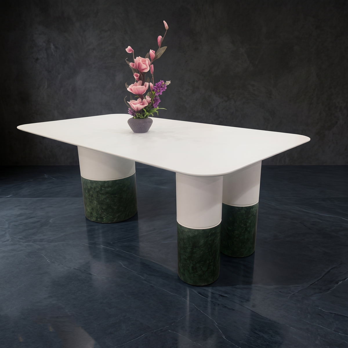 Modern Minimalist Pillar Dining Table / Conference Table